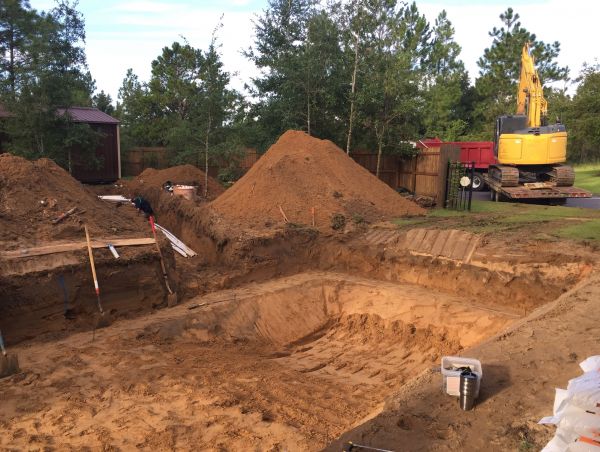 Pool Site Excavation in Youngstown